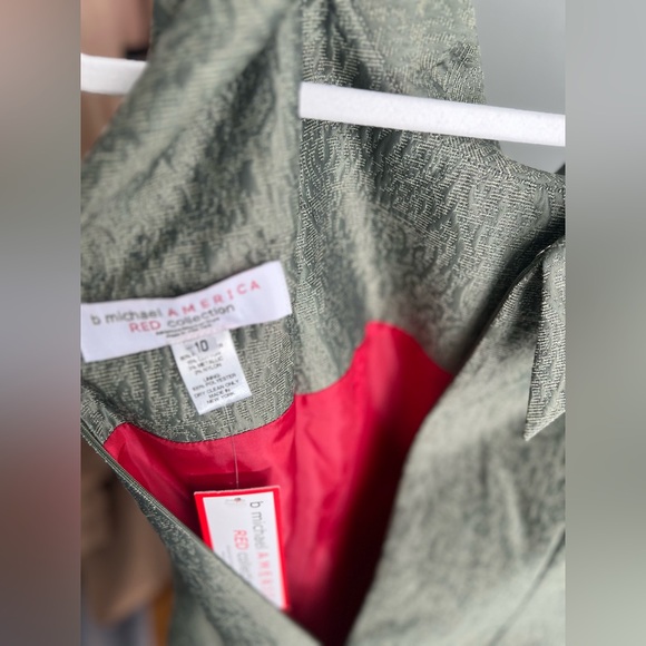 NWT Green B Michael Size 10 Dress - Picture 10 of 11